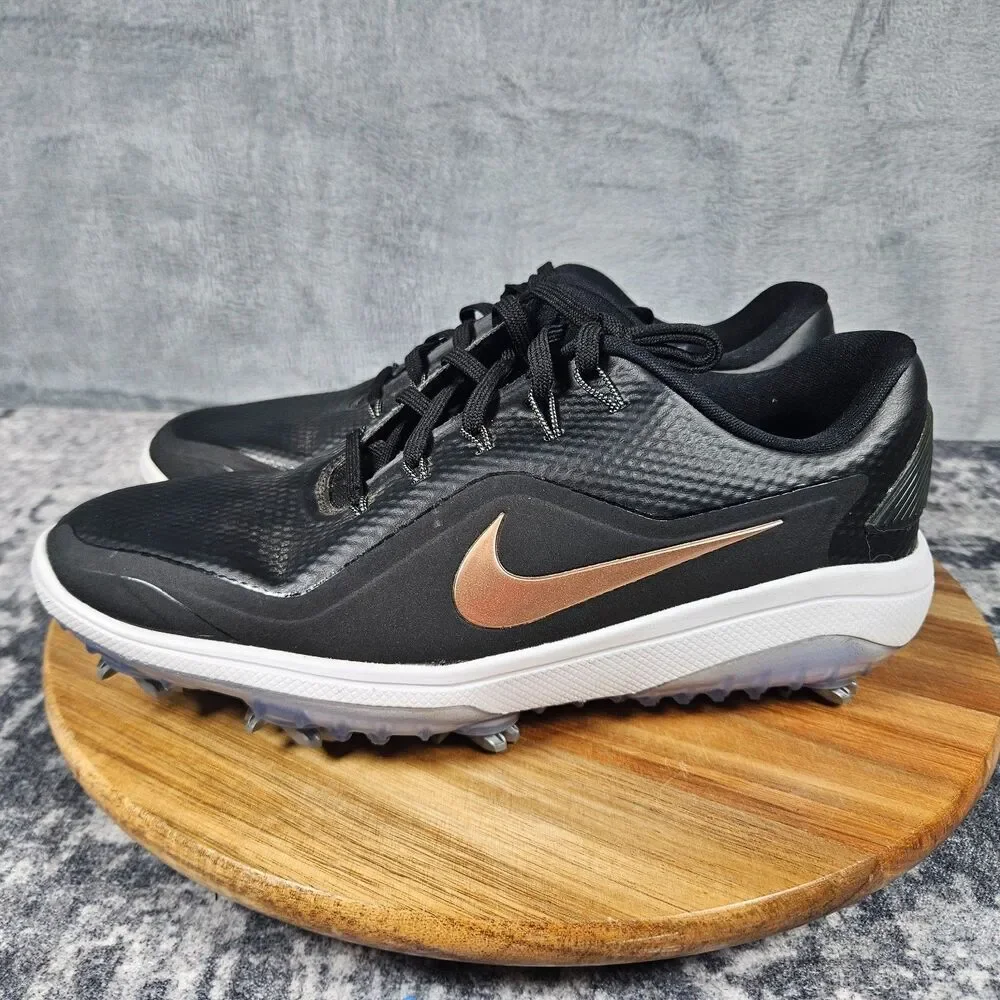 Nike React Vapor 2 Black Bronze Golf Cleats Shoes BV1139-001 Women's Size 8